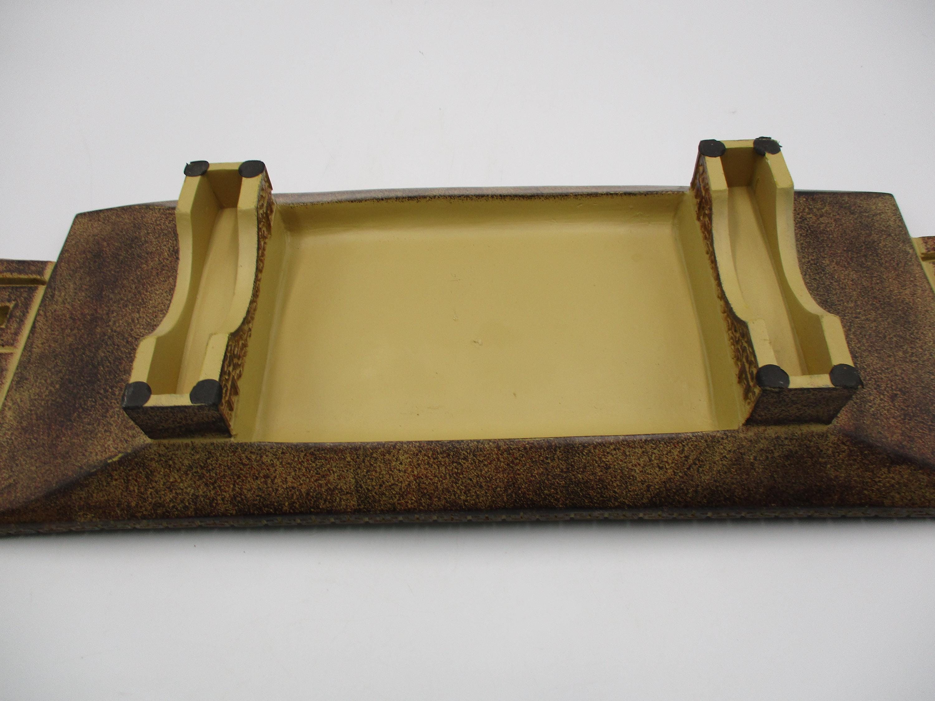 Capiz Shell Inlay, Vintage Resin Tray With Asian Motif - Etsy