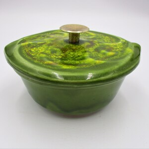 Super Groovy, Psychedelic California Pottery Sequoia Ware Covered Bowl