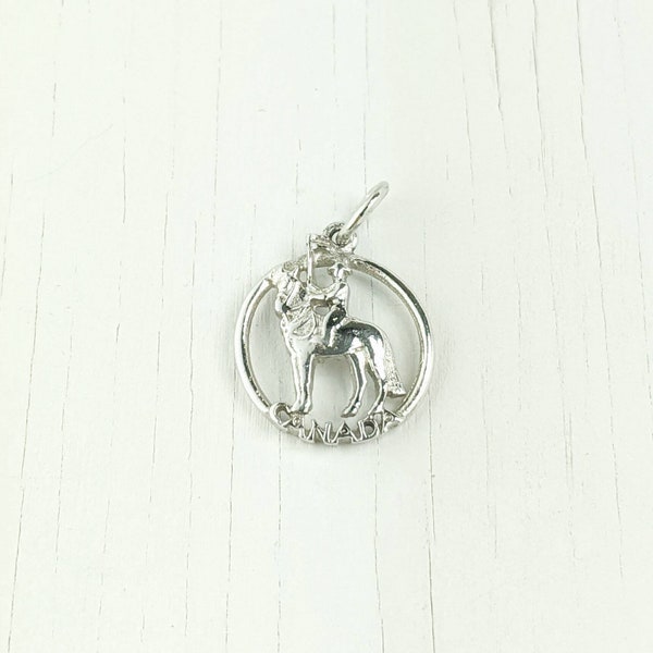 Sterling Silver Canadian Mountie Charm | RCMP | Canada Charm | Pendant | Vintage