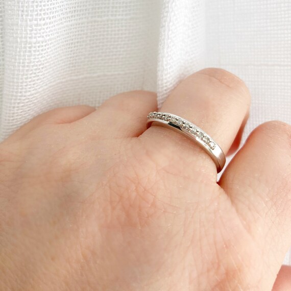 10k white gold anniversary band discount