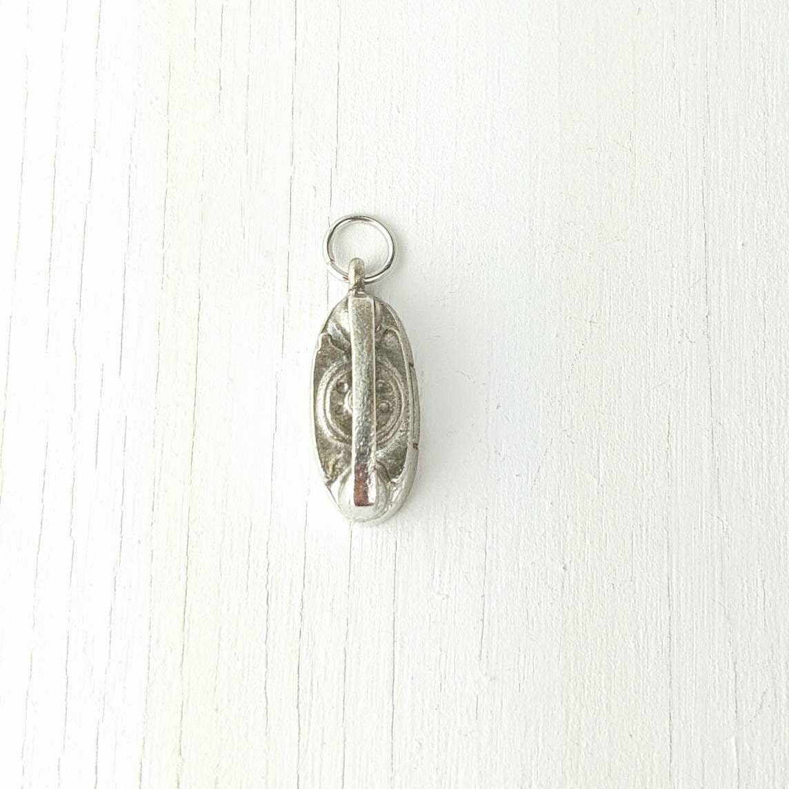 Sterling Silver Telephone Charm Pendant 3D Charm Vintage Etsy