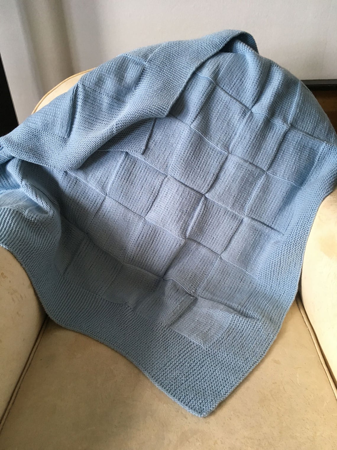 Blue Baby Blanket Etsy