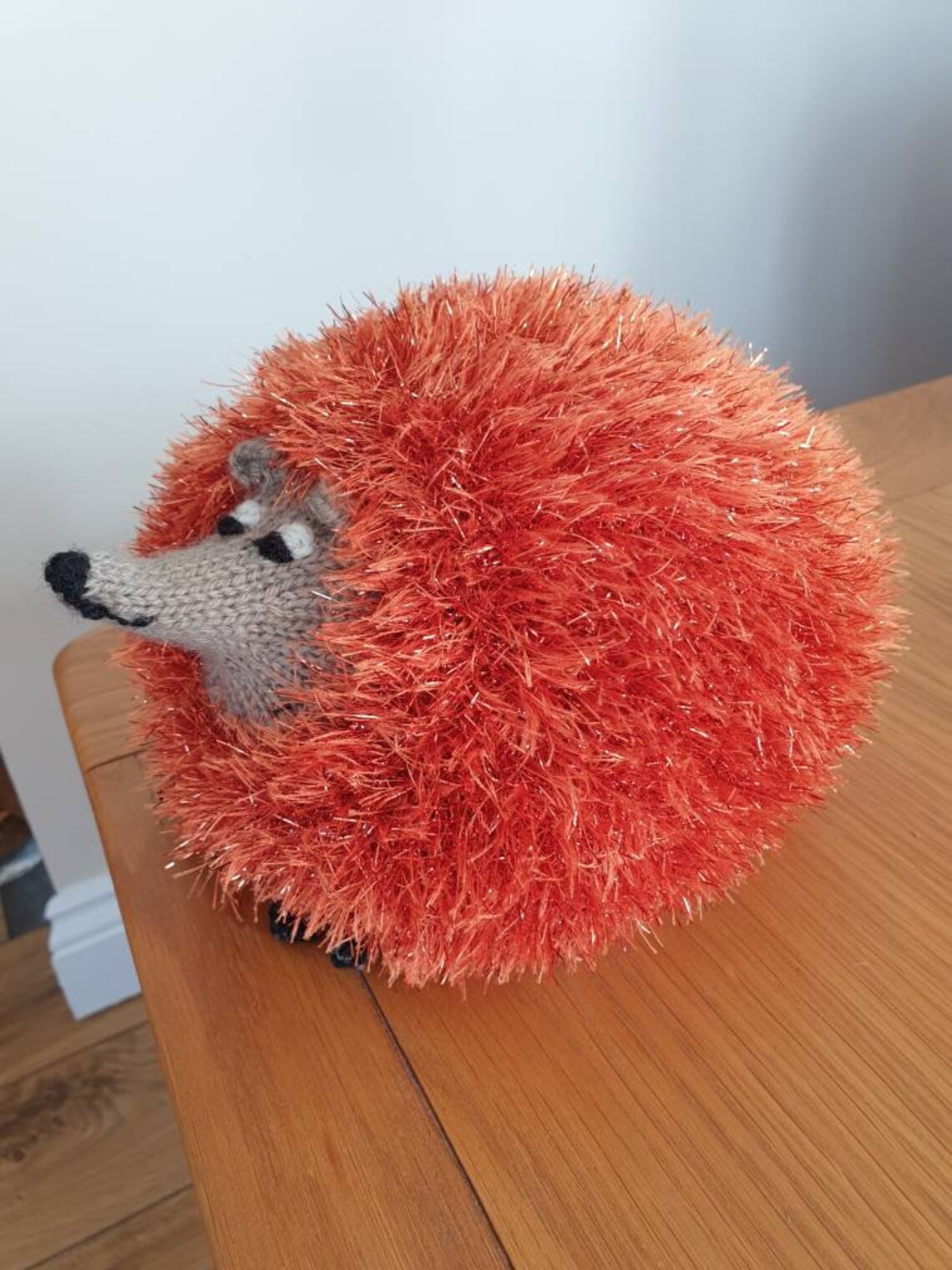 Knitted Hedgehog in King Cole Wool. LARGE Etsy