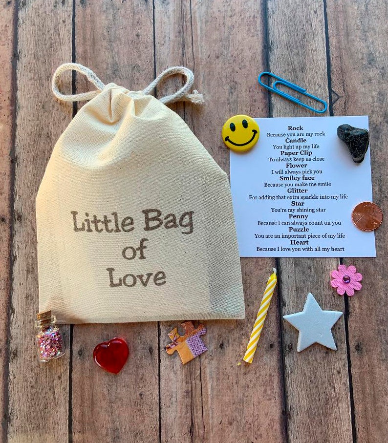 I love you Gift Little Bag of Love Boyfriend Gift image 1