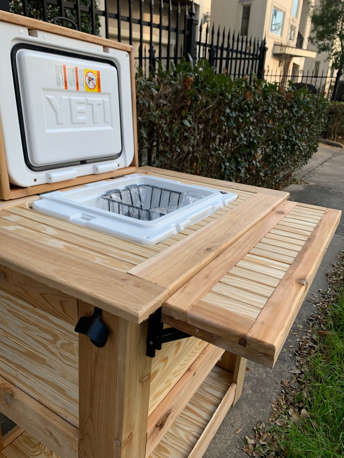 Outdoor YETI Cedar Bar Cart Etsy