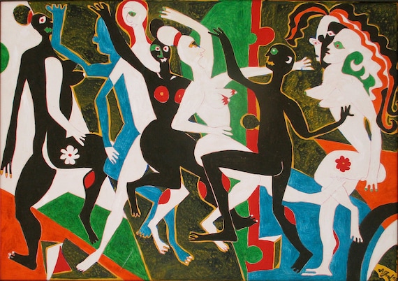 Modern Oil Paintingoriginal Artexotic Artabstract Etsy Singapore