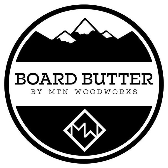 Board Butter Handcrafted by Mtn Woodworks Wood Wax Cutting Board Conditioner Bread Cheese Serving Tray Platter