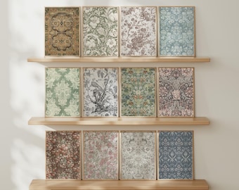 Vintage Floral Tapestry Print | Antique Textile Wall Art