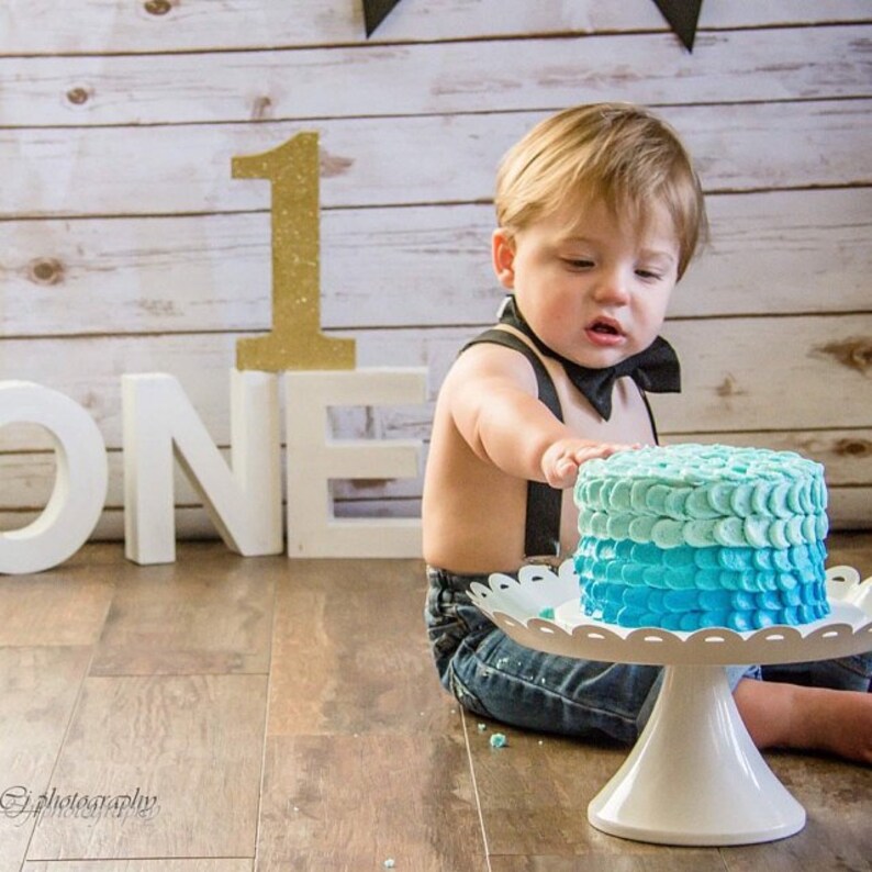 Cake Smash Boy Outfit Black and Gold 1st Birthday Boy Black Etsy