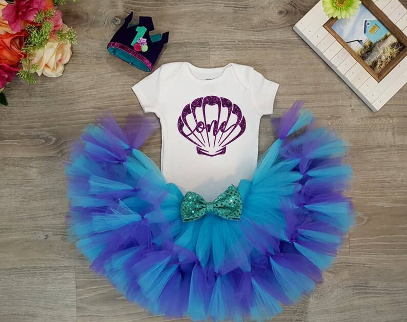 mermaid 1st birthday dress