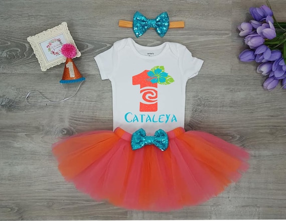moana 1st birthday outfit