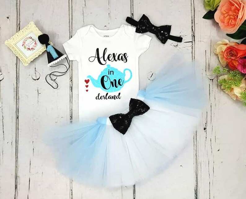 alice in wonderland first birthday outfit