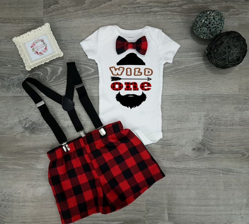 lumberjack 1st birthday outfit