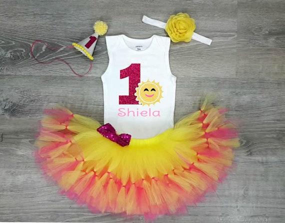 you are my sunshine first birthday outfit