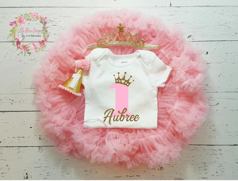 princess 1st birthday outfit