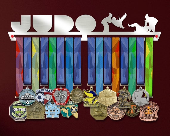 Stainless Steel Medal Display Sports Medal Hangers The Best Gift for Champions ! Judo Medal Hanger Display by VictoryHangers