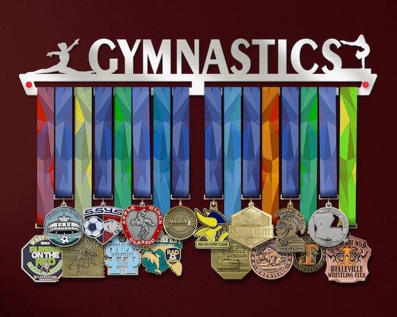 Colgador de medallas de gimnasia para niñas por Perchers de victoria,  elegante pantalla de medalla deportiva de acero inoxidable, titular de la  medalla inspiradora -  México