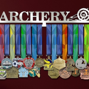 Archery Medal Display, Archery Range, Award Display, Sports Medal Holder, Customized Medal Hanger for Gifting