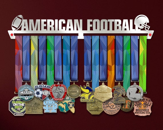 Titular de la Medalla de Fútbol Americano, Colgadores de la Medalla de los  Deportes Gridiron, Rack de Exhibición de Decoración para el Hogar Hecho a  mano -  México