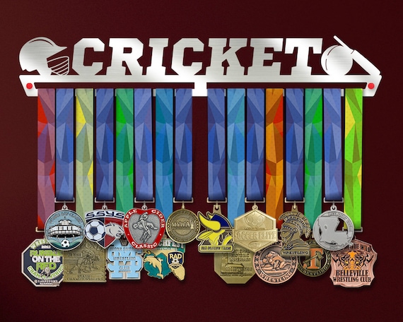 Colgadores de medallas de deportes de críquet, titular de medalla de acero  inoxidable hecho a mano, estante de exhibición de decoración para el hogar  -  España
