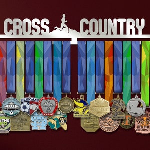 Cross Country Runner Medal Holder, Long Race Award Display Hanger, Customized Home Décor Motivational Gift for Wall