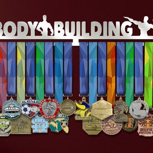 Body Building Medal Holder MALE – Motivational Stainless Steel Medal Hanger