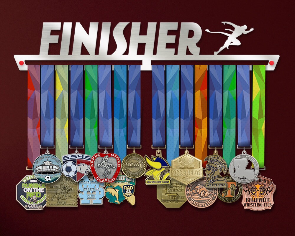 Finisher Medal Hanger V2, Marathon Runner Medal Holder, Personalized ...