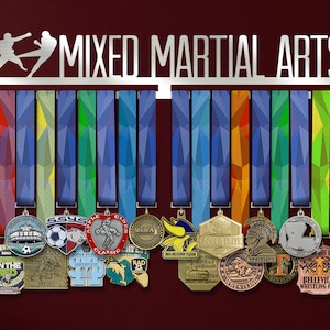 Mixed Martial Arts Medal Hanger , Motivational Medal Holder by VictoryHangers, Fighting Arts Medal Rack, Custom Medal Holder, Unique Gift