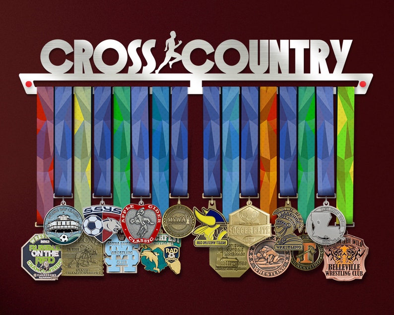 Cross Country Medal Hangers V2 Personalized Medal Holder for image 0