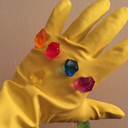 Infinity Gauntlet 1:1 Replica Avengers Infinity War Guardians o/t Galaxy Thanos Cosplay Gems Stones Glove Left Hand Wearable Movie Endgame