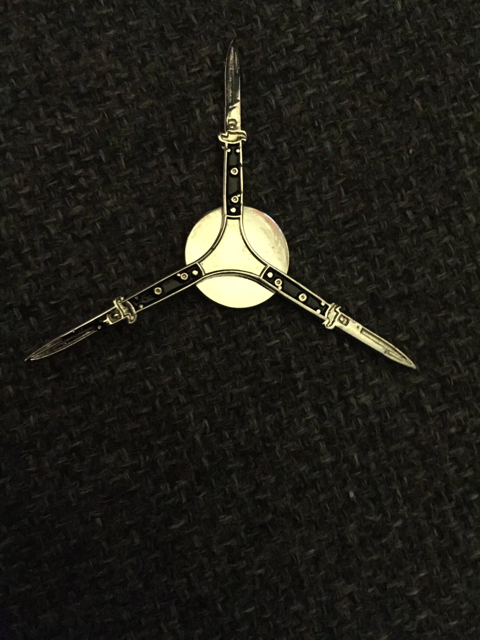 SPINNING SWITCHBLADES Enamel Lapel Pin Spinner Knives Knife Etsy