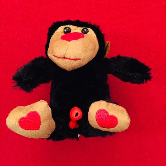 red stuffed monkey