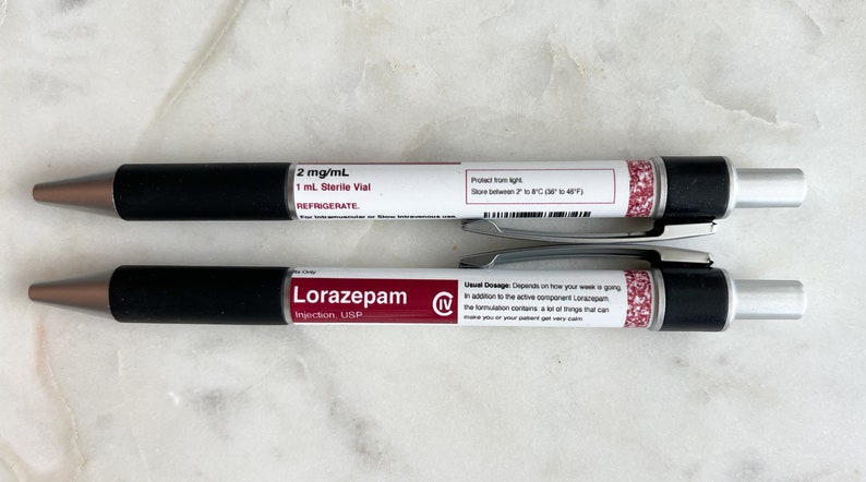 Propofol Pen (Inspired) | Funny Nurse Gift | Label Inspired | Ketamine Pen | Lorazepam Pen |RRT| Respiratory Therapist | Vet Tech Pen Lorazepam Pen