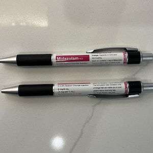 Propofol Pen (Inspired) | Funny Nurse Gift | Label Inspired | Ketamine Pen | Lorazepam Pen |RRT| Respiratory Therapist | Vet Tech Pen Midazolam Pen