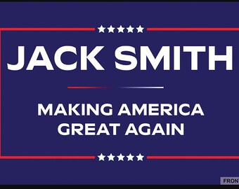 Jack Smith Making America Great Again 3x2 Vlag Dubbelzijdig - MOUWEN VOOR POLE