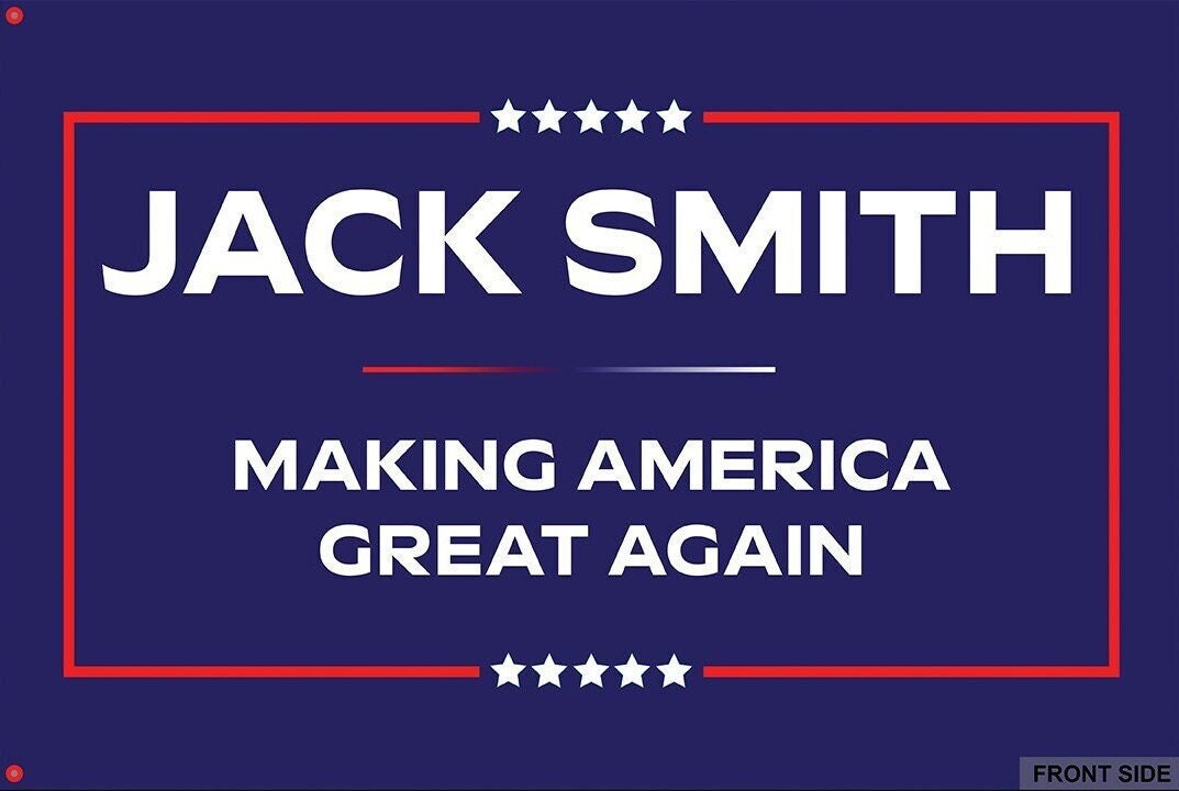 Jack Smith Making America Great Again 3 x 2 vlag dubbelzijdig met doorvoertules aan de linkerkant