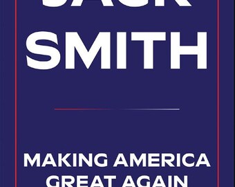 Jack Smith Making America Great Again 2x3 vlag dubbelzijdig met doorvoertules bovenaan (hangt naar beneden)