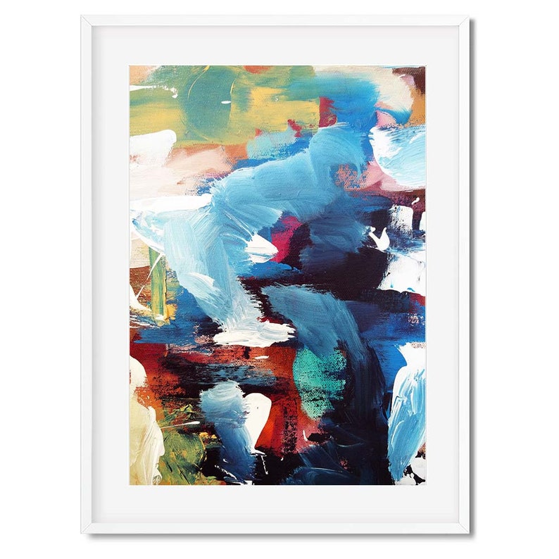 SET OF 3 Framed Art Prints Abstract Print Set Wall Art Large Etsy