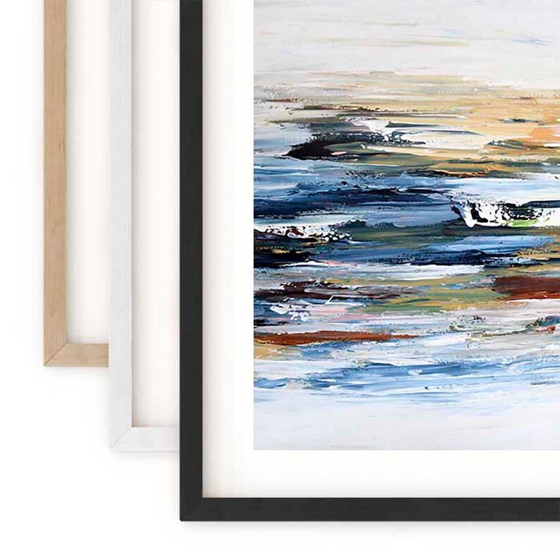 SET OF 3 Framed Art Abstract Print Wall Art Large Wall Art Etsy