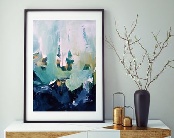 LARGE WALL Art Giclee Prints Abstract Art Painting Modern Art Prints Blue Wall Art Prints Blue Wall Decor Blue Homewares Abstract Art Prints