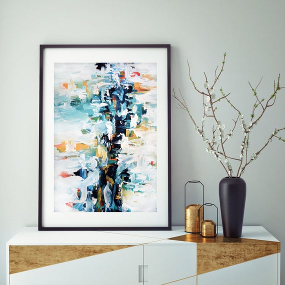 Abstract Art Prints Bathroom Wall Art Bathroom Wall Decor Etsy