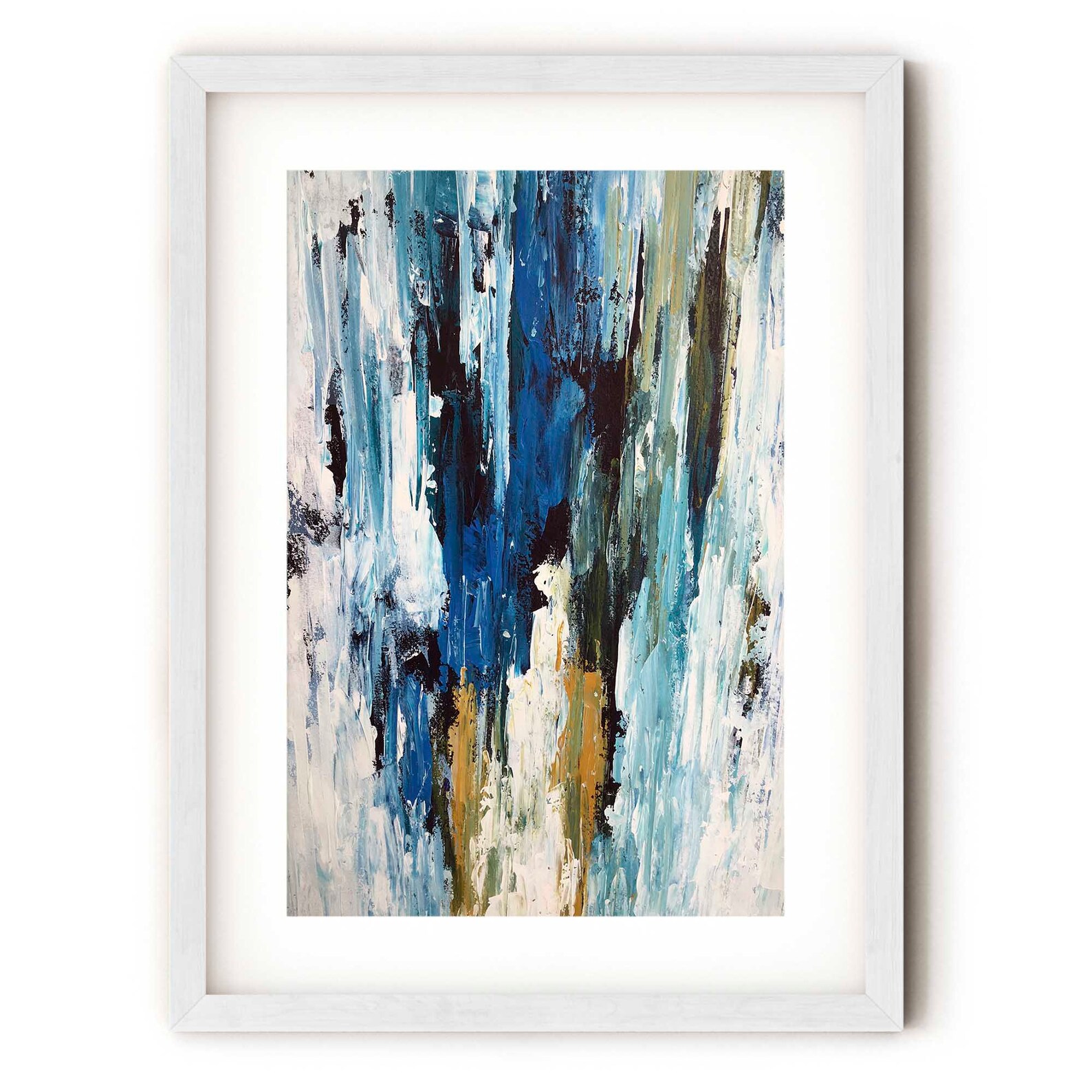 BLUE ABSTRACT Art Print Large Abstract Art Painting Print Etsy