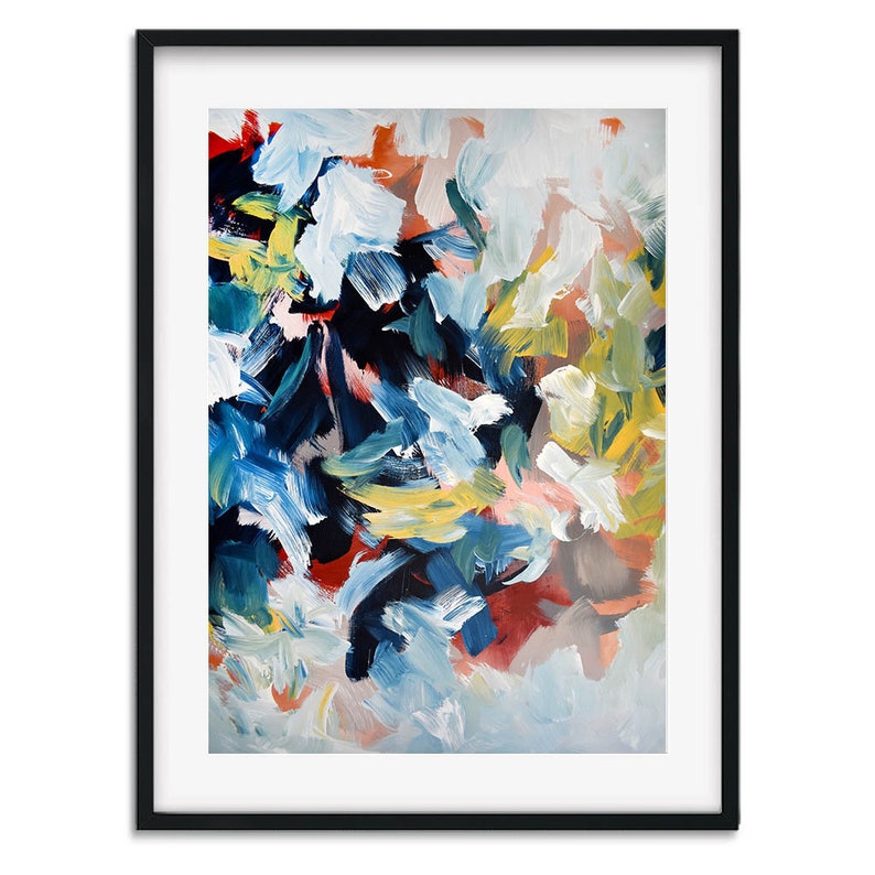 SET OF 3 Framed Prints Autumnal Abstract Wall Art Large Art Etsy