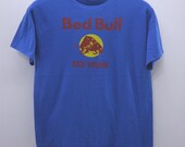 Bed Bull Sex Drink T Shirt Big Logo Funny Shirt Streetwear Round Neck Top Tee Size S