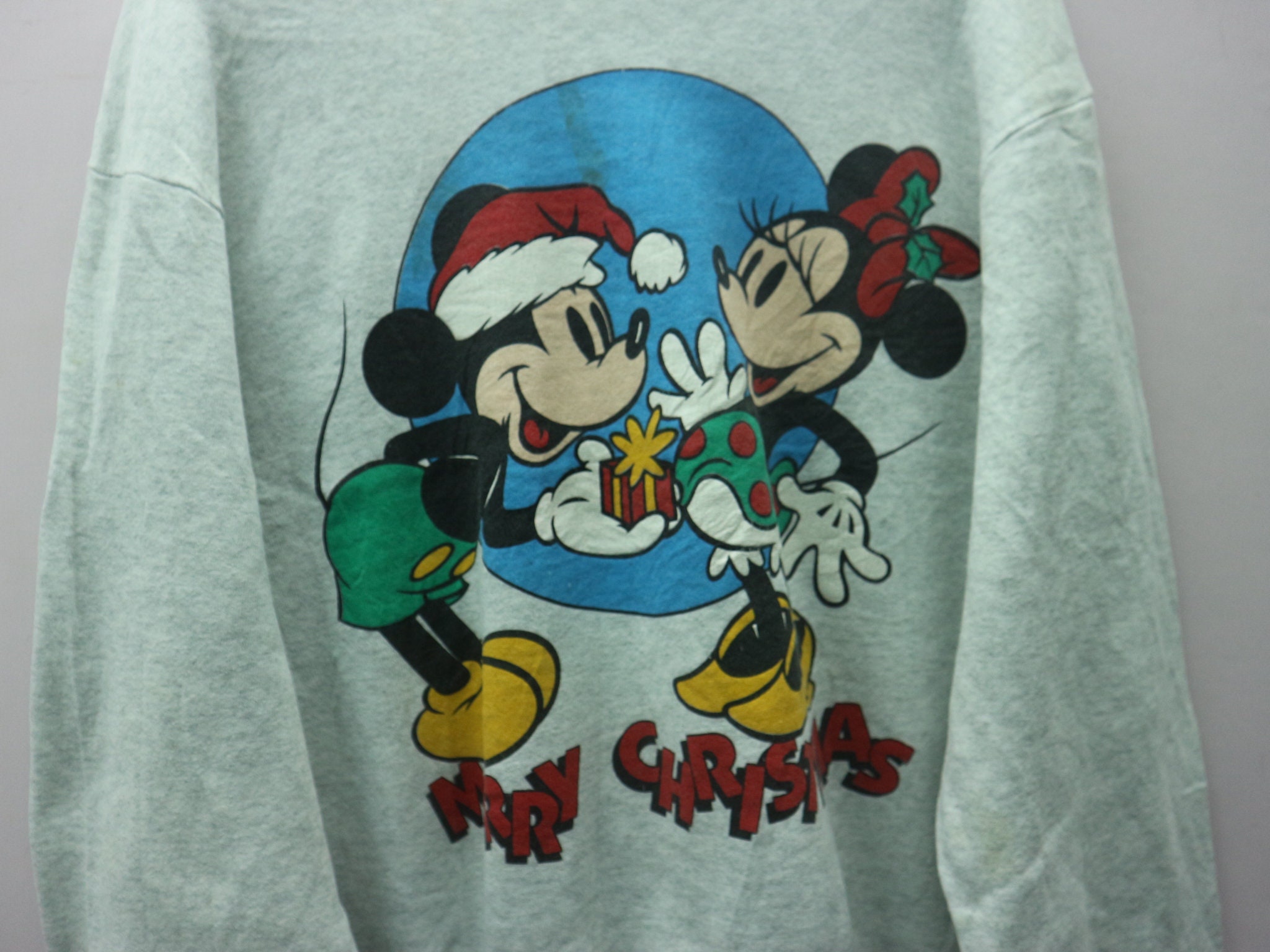 Vintage mickey mouse big logo jumper sweatshirt