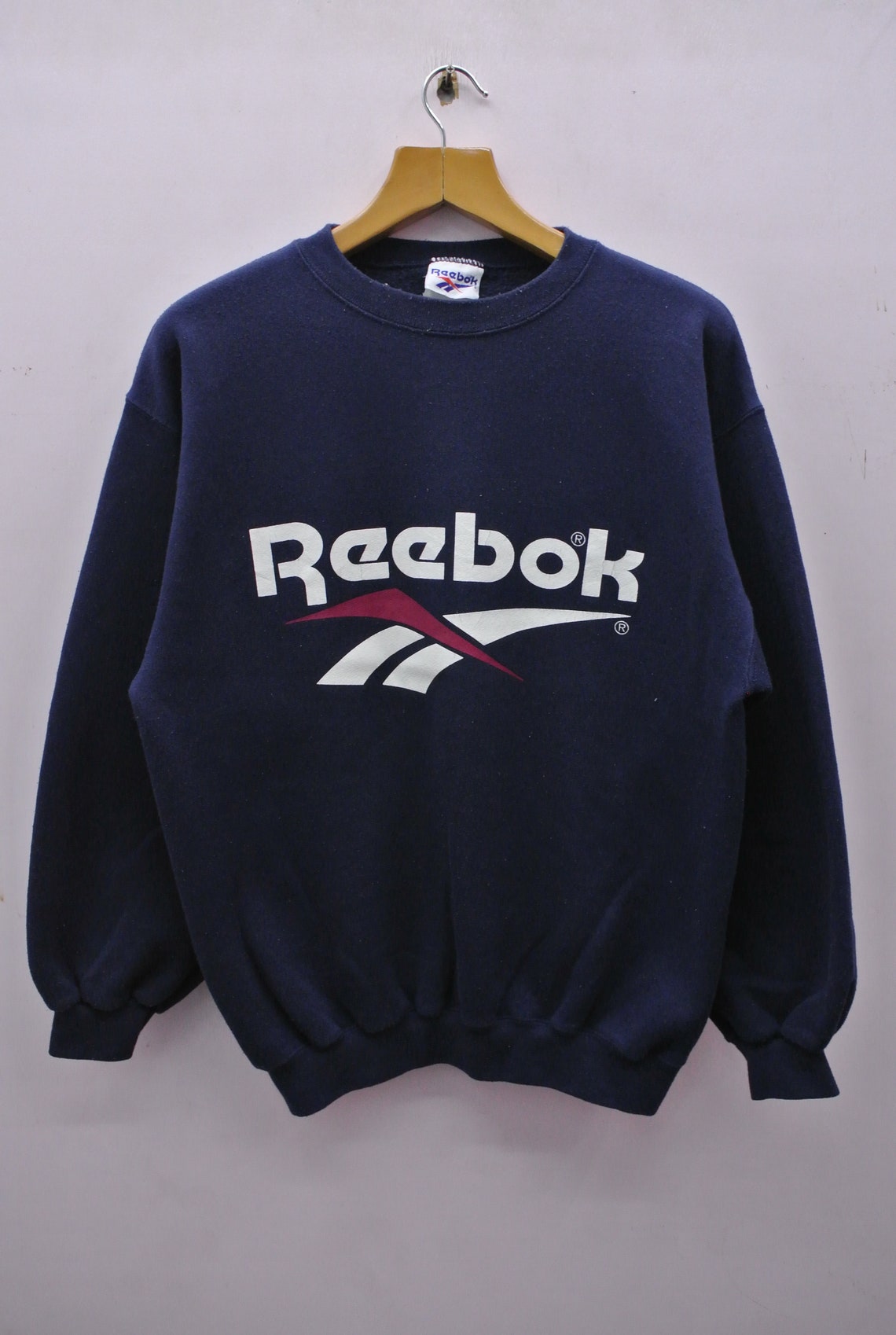 Vintage Reebok Sweatshirt Big Logo Sportswear Streetwear | Etsy