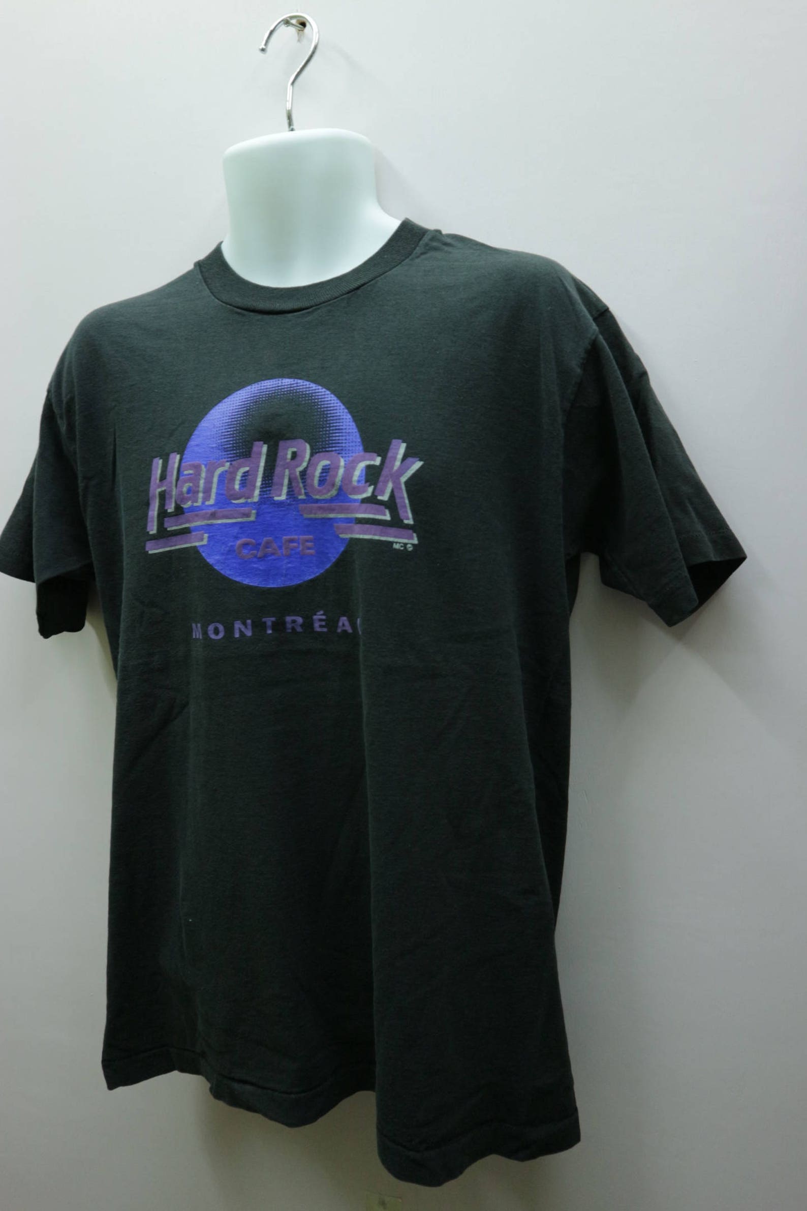 Vintage Hard Rock Cafe Montreal Camisa Big Logo Streetwear Top Etsy