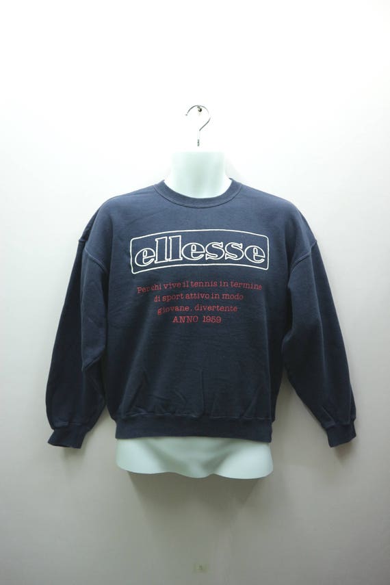 Vintage Ellesse Designer Sweatshirt Big 