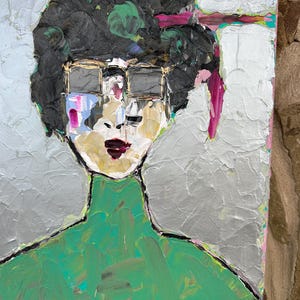 Abstract Portrait Art, Acrylic Painting, Portrait Art, Abstract Female Portrait,12x16