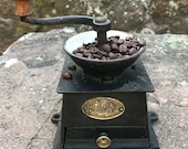 Antique T C. CLARK and Co Cast Iron Coffee Mill Made in England, UK
